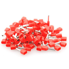 100Pcs TE7508 Wire Ferrules Sleeve Double Cord End Terminal Copper Insulated Crimp Splice Terminal connector 20 AWG 0.75mm2 2024 - buy cheap