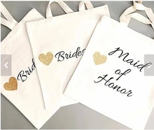 personalize Wedding Bridesmaid Maid of Honor Tote Bags monogrammed clutches bridal shower company gift bags Party favors 2024 - buy cheap