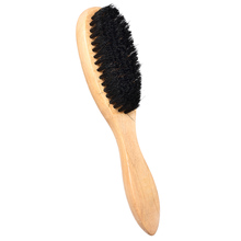 Escova de cerdas de javali natural, escova de madeira para cabelo masculina, massageador de pele, bigode 2024 - compre barato