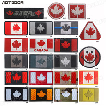 Canadian National Flag Patches Embroideried Military Uniform Tactical Maple Leaf Flag Embroidery Badge Canada Patches 2024 - buy cheap