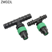 Garden hose 16mm 20mm to 8/11 reducing tee barb male 1/2 3/4 to the 9/12 hose Tee Connectors 3 way connector 20pcs 2024 - buy cheap