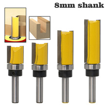 1/4pcs 8mm Shank Milling Cutter Top Bottom Bearing Flush Trim Router Bit  Round Over Beading Edging Mill Wood Milling Cutter Car 2024 - compre barato