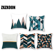 Polyester Nordic Style Geometric Throw Pillow Cushion Covers Case for Sofa Home Car Living Room 45x45cm 2024 - buy cheap