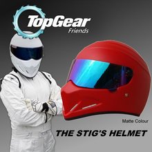 TopGear-casco de Rojo Mate STIG/TG, accesorio coleccionable como SIMPSON Pig, con colores plateados y negros, 3 estilos 2024 - compra barato