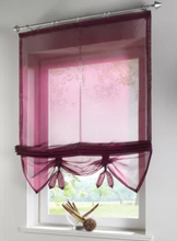 100% Polyester Beautiful Sheer Roman Blinds Curtain For Kitchen Bathroom Bedroom Window 2024 - buy cheap