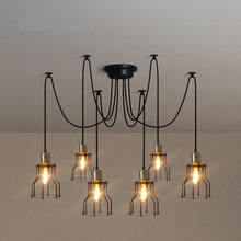 Nordic Retro Edison Bulb Light Chandelier Vintage Loft Antique DIY E27 Art Spider Pendant Lamp Home Lighting 2024 - buy cheap