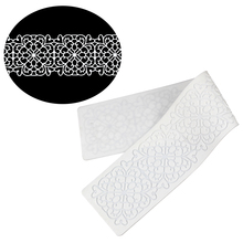 Mat Rendas Silicone projeto Do bolo de Casamento decoração ferramenta acessórios de Cozinha Molde de Silicone Mat fondant Embossing ferramenta cozimento molde 2024 - compre barato