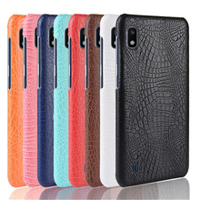 Funda de piel de cocodrilo de lujo para Samsung Galaxy, carcasa trasera de núcleo para A10, A20 E, A30, A40, A50, A60, A70, A90, M10, M20, M30, J2, J4, A2 2024 - compra barato