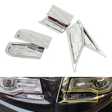 Car Headlight Spray Cover Trims Head Lamp Sprinkler Lid Spray Washer Cap Kit Decoration For Jeep Grand Cherokee 2010- 2018 6pcs 2024 - buy cheap