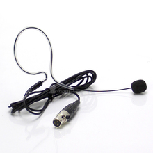 Portable Mini XLR 3 Pins TA3F Single Earhook Headset Mic Condenser Microphone For SAMSON Wireless Bodypack Transmitter SR55 ST5 2024 - buy cheap