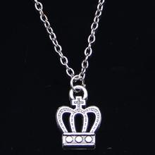 20pcs New Fashion Necklace 13x18mm crown Pendants Short Long Women Men Colar Gift Jewelry Choker 2024 - buy cheap