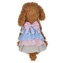 Новые платья для питомцев на день рождения с бантом, одежда для собак, щенков, платья принцесс, юбки для кошек, одежда для чихуахуа, маленьких собак 2024 - купить недорого