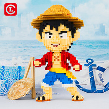 Building Block Small Particle Assembly Toy  Pirate King Lufei Series Building Block Model Toy 2024 - buy cheap