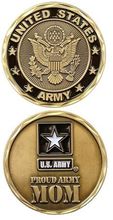 Custom coins low price Military United States  Challenge Coin Proud  Mom oem metal milirary coins FH810243 2024 - buy cheap
