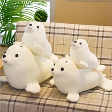 30cm 40cm 50cm 60cm Large Size Sea Lion Plush Toy Animal Cartoon Pillow Cushion Cute Stuffed Dolls Lovely kids Birthday Gifts 2024 - buy cheap