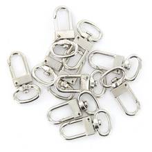 10 pieces Swivel Carabiner Hook Silver-color Key Chain 18mm x 33 mm 2024 - buy cheap