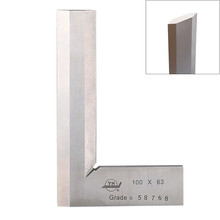 Stainless Steel Bladed 90 Degree Angle Ruler 100*63mm Precision 0.02mm Grade 0 Measuring Tool 2024 - buy cheap