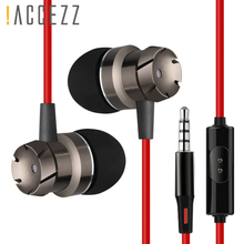 !ACCEZZ In-Ear Bass Stereo Headset Subwoofer Earphone Universal For Xiaomi Huawei Samsung For iPhone 4 5 6s Plus With Microphone 2024 - buy cheap