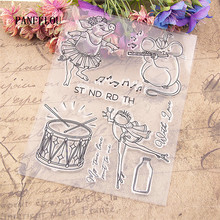 PANFELOU The animal orchestra Transparent Clear Silicone Stamp/Seal DIY scrapbooking/photo album Decorative clear stamp sheets 2024 - buy cheap