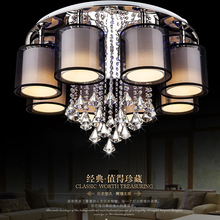 Plafoniera Led Glass Ceiling lights Crystal flush mount Modern Lamp Restaurant Circle Shaped Ceiling Home Lighting Fixtures 2024 - buy cheap