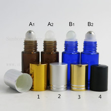 Mini rolo de garrafas de 5ml, rolo de garrafas novas para óleos essenciais, recarregável de perfume e desodorante, recipientes de 12 peças 2024 - compre barato