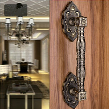 370mm High Quality antique brass wood door handles bronze Gate door pulls, KTV Hotel Glass door vintage wooden door  handles 2024 - buy cheap