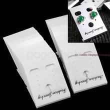 Free Shipping New Arrival 100pcs Professional Plastic Earring Ear Studs Holder Display Hang Cards Black 2024 - buy cheap