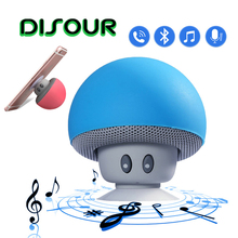 DISOUR Bluetooth Speaker Portable Outdoor Stereo Subwoofer Mini Small Mushroom Wireless Speaker Waterproof Sucker Phone Bracket 2024 - buy cheap
