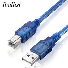 Lballist USB 2,0 кабель для принтера тип A папа Тип B Мужской фольги + Плетеный экранированный 1,5 м 1,8 м 3 м 5 м 10 м 2024 - купить недорого