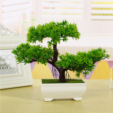 Multicolor Artificial Plant Small Tree Potted Plants Fake Bonsai Guest-Greeting Pine Tree Home Ornament Office Hotel Decoration 2024 - buy cheap