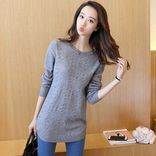 Female Long Pullovers Sweaters Autumn Winter O-neck Long Bottom Shirts Women Solid Color Casual Knitted Jumper Sweaters FP1372 2024 - buy cheap