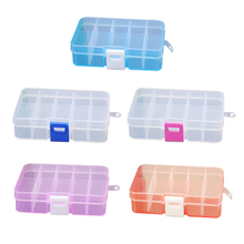 Plastic Adjustable 10 Slots Jewelry Storage Box Diy Handicraft Storage Case Container 2024 - buy cheap