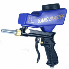 Гравитационный питательный портативный пневматический абразивный Пескоструйный пистолет с запасным наконечником Blaster ручной Пескоструйный пистолет синего цвета 2024 - купить недорого