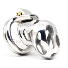 Dispositivo de Castidad masculino, anillo de pene, cerradura de cinturón de castidad, BDSM, Juguetes sexuales para hombres, último diseño de agujero de ventilación 304 de acero inoxidable 2024 - compra barato