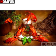 HOMFUN Full Square/Round Drill 5D DIY Diamond Painting "Lobster landscape" Embroidery Cross Stitch 5D Home Decor A14233 2024 - buy cheap