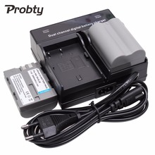 Probty 2Pcs EN-EL3e ENEL3e Digital Camera Battery + Dual Channel Charger for Nikon D300S D300 D100 D200 D700 D70S D80 D90 MH-18A 2024 - buy cheap