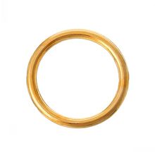 Doreenbeads anel para pular fechado ao varejo cor dourada 16mm(5/8 ") dia, 200 peças 2024 - compre barato