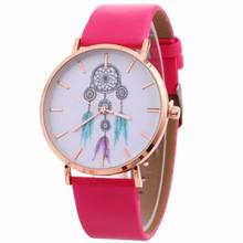 Женские кварцевые часы Timezone #401 Duola, с кожаным ремешком и рисунком колокольчиков, настольные часы 2024 - купить недорого
