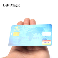 Плавающая Кредитная карта волшебные фокусы 2 шт. Кредитная карта + 1 шт. ПВХ Фотокарта магический крупный план сатге Волшебный реквизит C2028 2024 - купить недорого