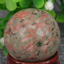 (1.2") 30MM Natural Gemstone Unakite Sphere Crystal Ball Chakra Healing Reiki Stone Carving Crafts,Minerals 2024 - buy cheap