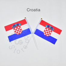 Croatia 14*21cm flag Banner  hand waving National flag Home Decoration flag banner 2024 - buy cheap