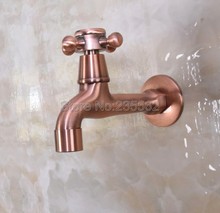 Antique Red Copper Washing Machine Faucet Bathroom Mop Tap Cold Water Wall Mount Garden Faucet tav304 2024 - buy cheap