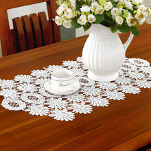 Toalha de mesa diversos tamanhos, estilo europeu, 1 peça, decoração para casa, jantar, chá, contra poeira, branca, arte 2024 - compre barato