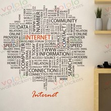 Not Print Wall Stickers Wall Decoration For Living Room Wall decor PVC material decals wallpaper mural characters internet Y-240 2024 - buy cheap