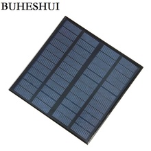 Миниатюрная солнечная панель BUHESHUI, 12 В, 3 Вт, модуль для самостоятельной сборки, солнечная батарея 9 В, зарядное устройство 145*145*3 мм, 5 шт./лот, бесплатная доставка 2024 - купить недорого