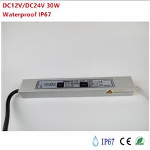 Free shipping LED Power Supply DC12V 2.5A  DC24V 1.3A  30W Waterproof IP67 LED Adapter LED Transformer out lighting adapter 2024 - buy cheap