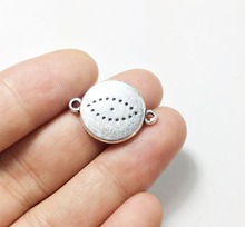 Eruifa-collar con Conector de ojo de 15mm, 20 Uds., aleación de Zinc, pendiente, pulsera, joyería artesanal hecha a mano 2024 - compra barato