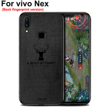 Para vivo NEX funda trasera de huella dactilar versión suave funda de teléfono para vivo NEX A Fundas protección NEXA cubierta trasera de tela + TPU Shell 2024 - compra barato