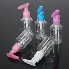 2017 New 50ML Perfume Bottle Soap Shampoo Lotion Liquid Cosmetic Plastic Pressure Mouth Points Spray Pump Bottles Random Colors 2024 - buy cheap
