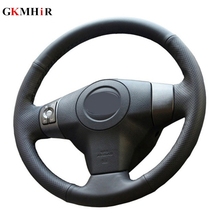 DIY Artificial Leather Hand-Stitched Black Car Steering Wheel Cover for Toyota Yaris Vios RAV4 2006-2009 Scion XB 2008 2024 - buy cheap